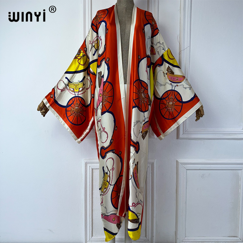 Cover Up Kaftan - WINYI Kimono w stylu boho z