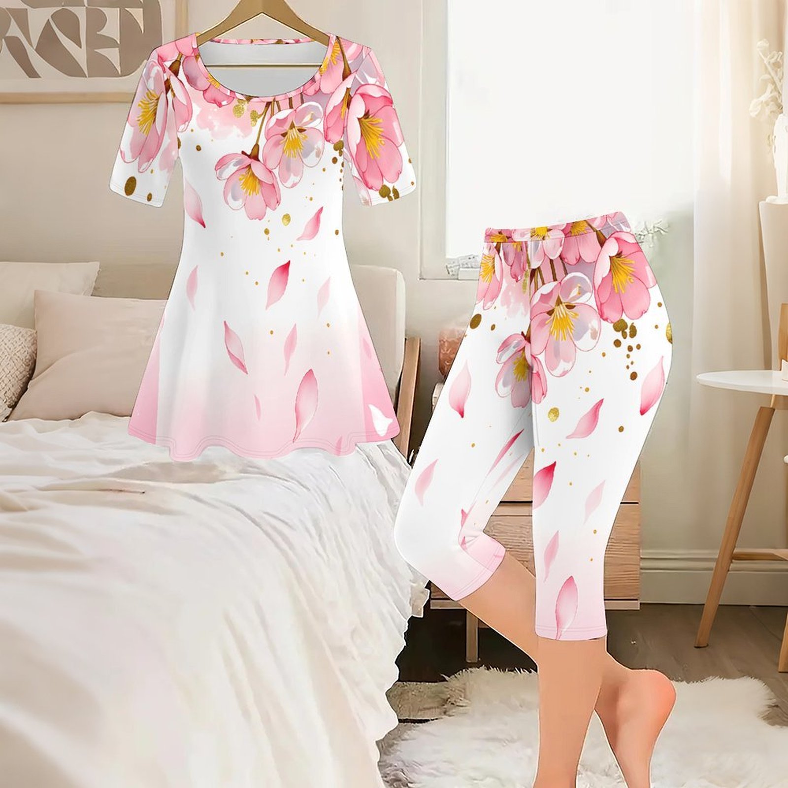 2-częściowy zestaw damski w st – Romper Floral Print recenzja i cena