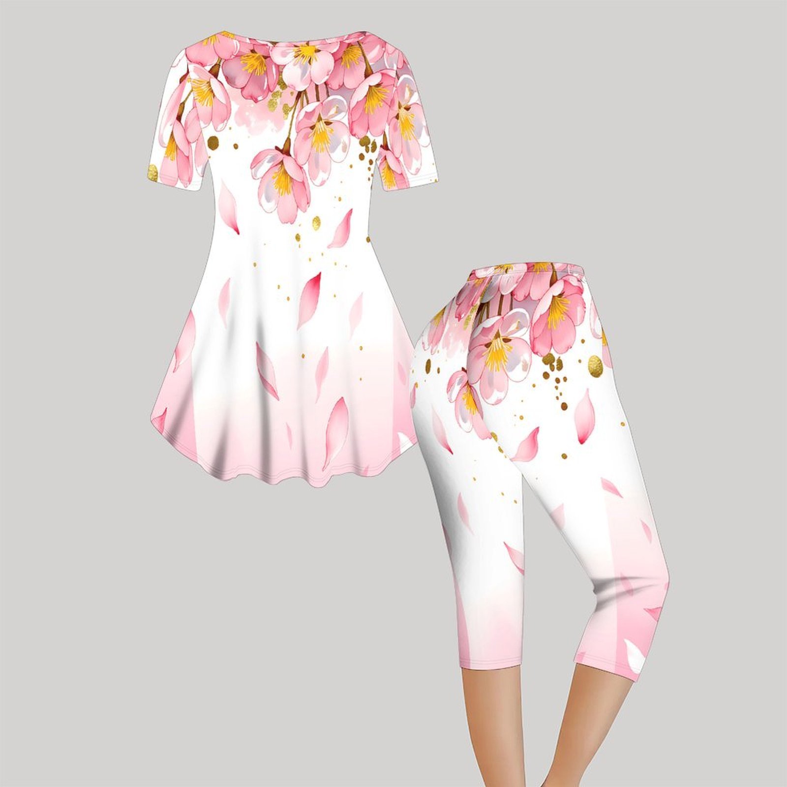 2-częściowy zestaw damski w st – Romper Floral Print recenzja i cena