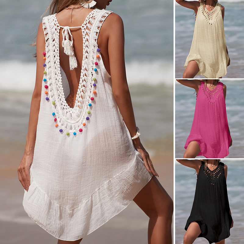 Damska sukienka z dekoltem w k – Cover Up Kaftan recenzja i cena