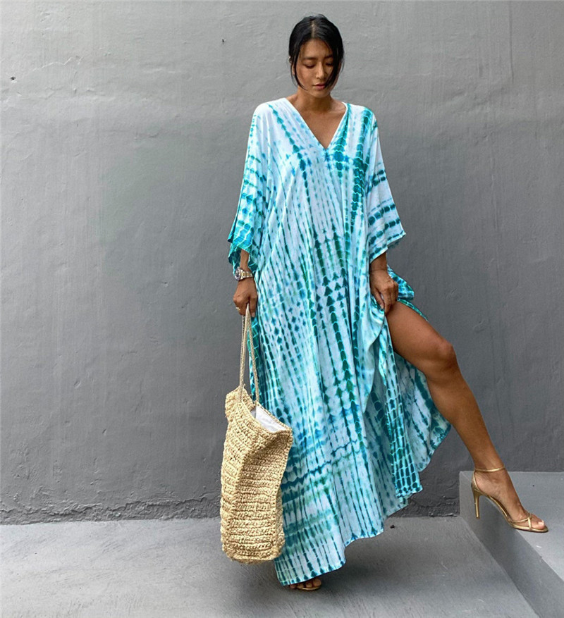 Odzież plażowa dla kobiet plus – Cover Up Kaftan recenzja i cena