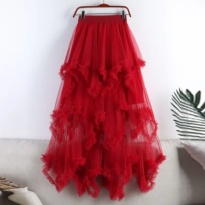 Letnia moda nieregularna tiulo – Midi Skirt Floral recenzja i cena