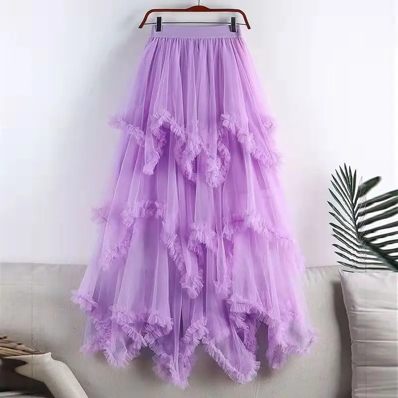 Letnia moda nieregularna tiulo – Midi Skirt Floral recenzja i cena
