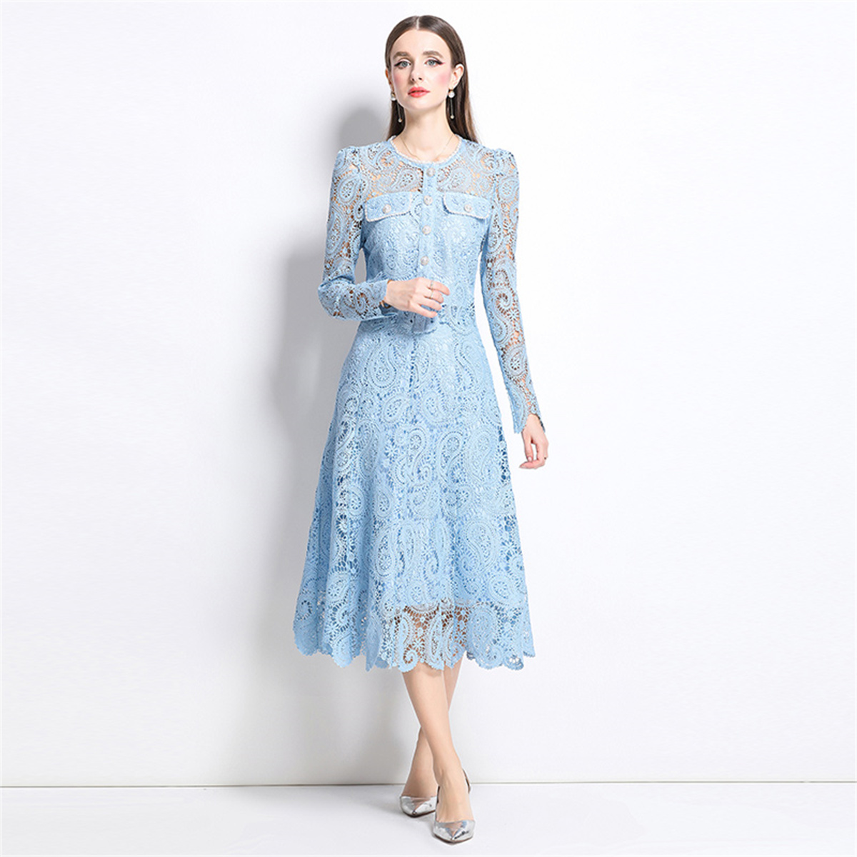 Wiosna Słodki Koronkowy Kwiato – Midi Skirt Floral recenzja i cena