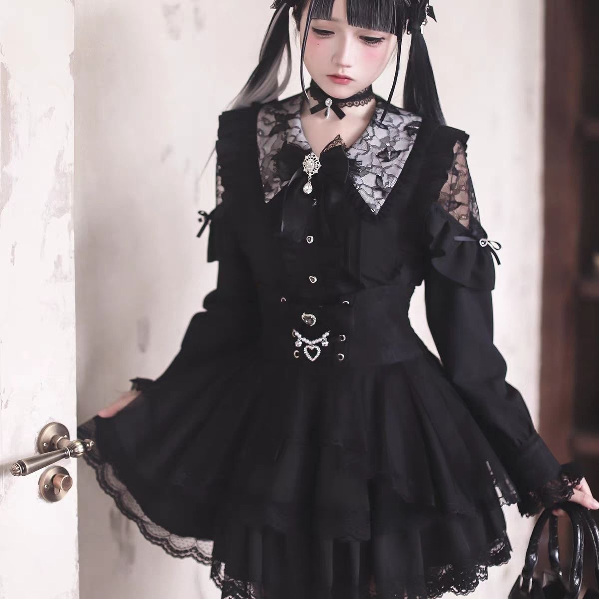 Zestawy spódnic Harajuku Kawai – Blouse Off Shoulder recenzja i cena