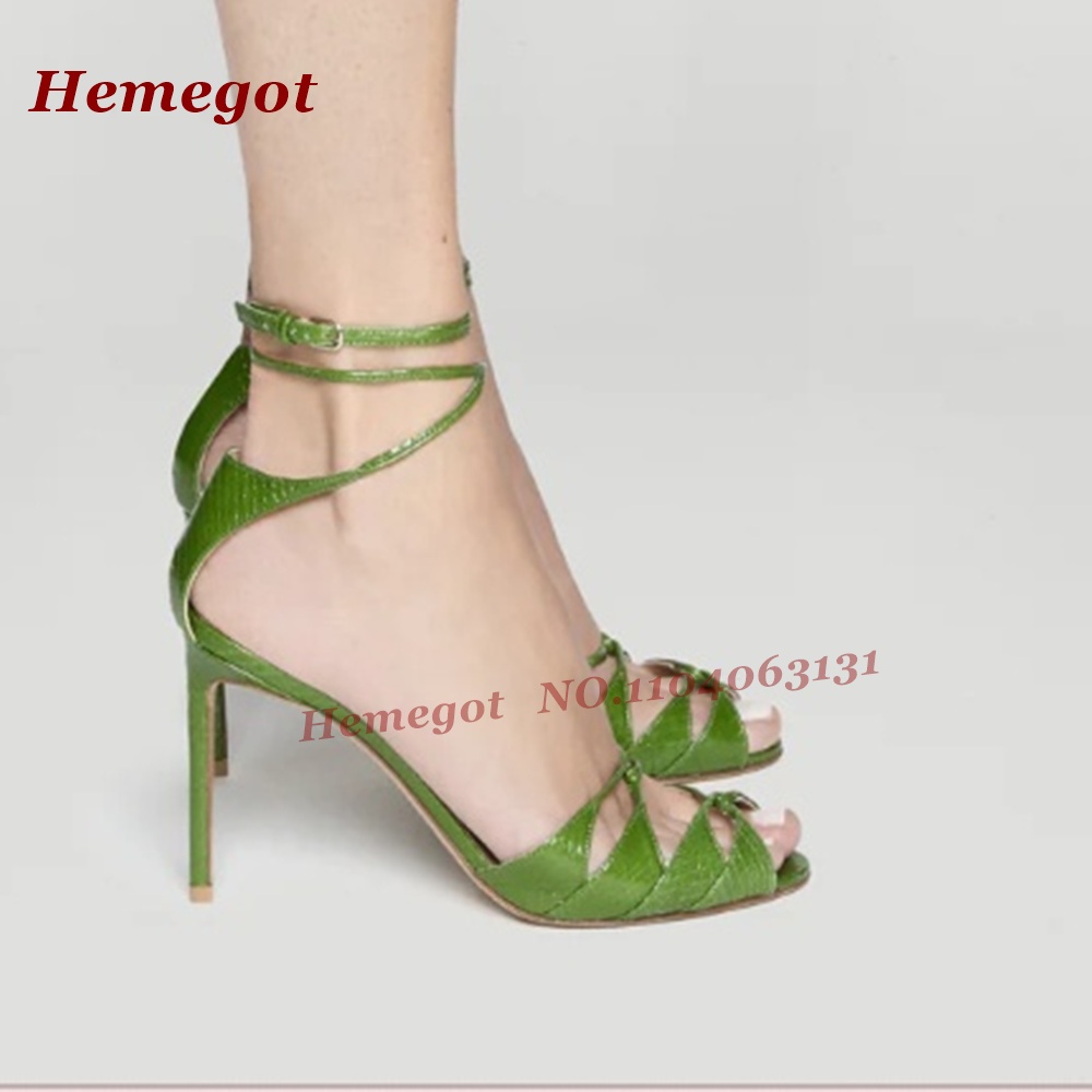 Zielone sandały na szpilce z p – Sandal Strappy Heeled recenzja i cena