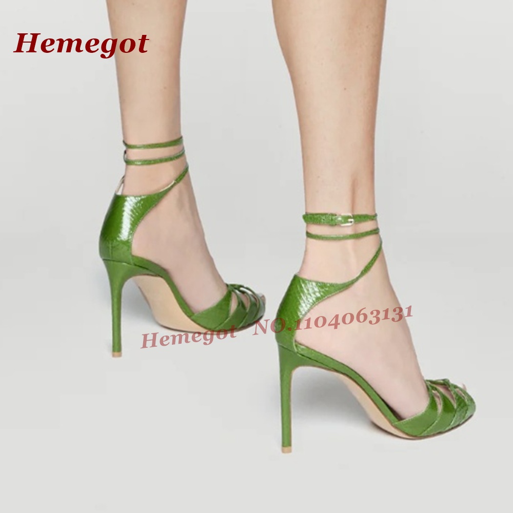 Zielone sandały na szpilce z p – Sandal Strappy Heeled recenzja i cena